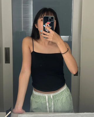Side-gathered bra camisole