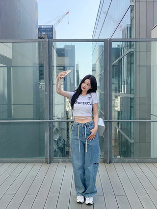 Sporty Cross Cropped T-Shirt (2 colors)