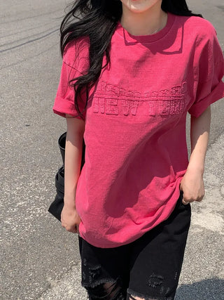 [Unisex] Pigment Stitch Oversized Short-Sleeve T-Shirt (4 colors)
