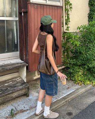 Round neck short camisole