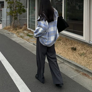 Oversized Check Shirt Jacket