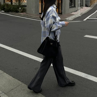 Oversized Check Shirt Jacket