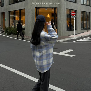 Oversized Check Shirt Jacket