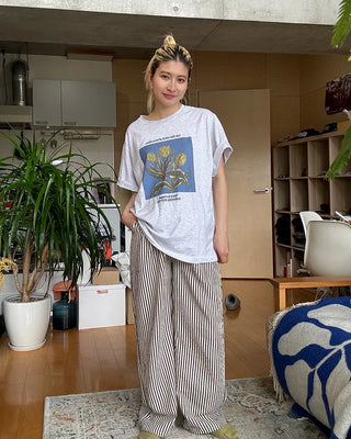 Yellow Tulip Half T-Shirt