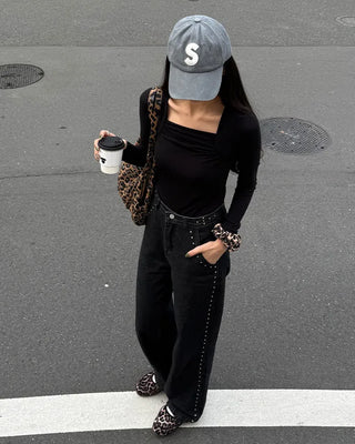 Patterned shoulder bag
