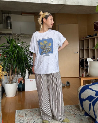 Yellow Tulip Half T-Shirt