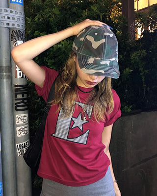 Ester Pattern Patch Half T-Shirt