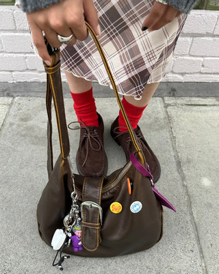 Vintage belt shoulder bag
