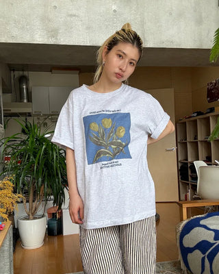 Yellow Tulip Half T-Shirt