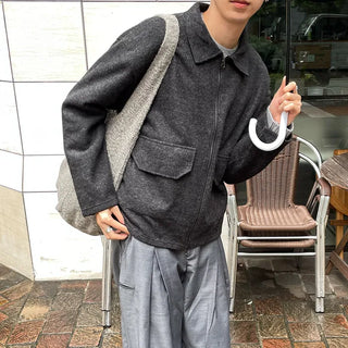 Two-pocket zip jacket