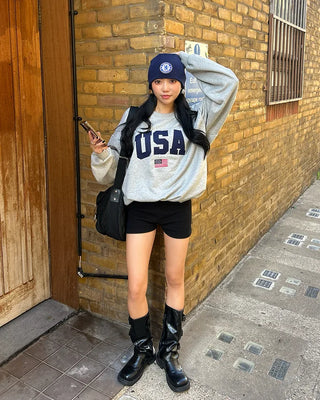 USA Patch Over Sweatshirt