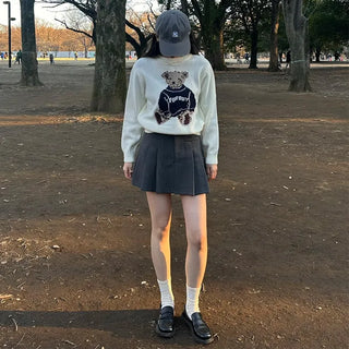 Bear Round Knit