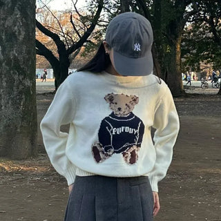 Bear Round Knit