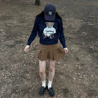 Bear Round Knit