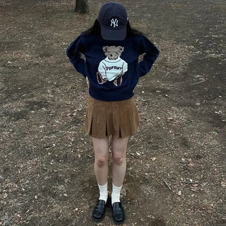 Bear Round Knit