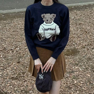 Bear Round Knit
