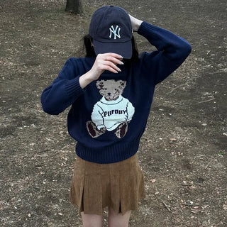 Bear Round Knit