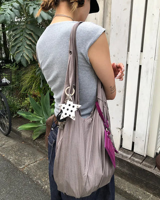 Eyelet Round Nylon Bag