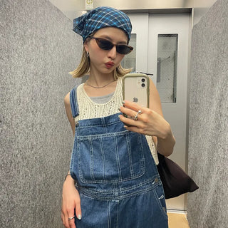 Checked scarf