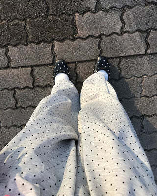 Waist String Dot Sweatpants