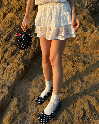 Dot Tabi Flat Shoes