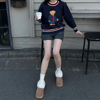 Wool banding shorts