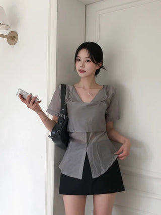 Buckle shoulder bag