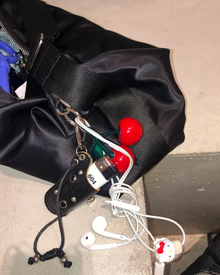 3D Cherry Keyring
