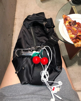 3D Cherry Keyring