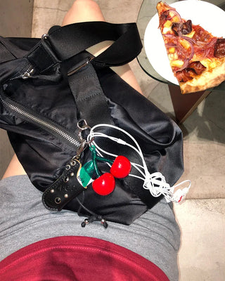 3D Cherry Keyring