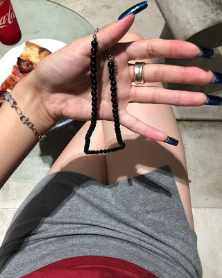 Black Ball Necklace