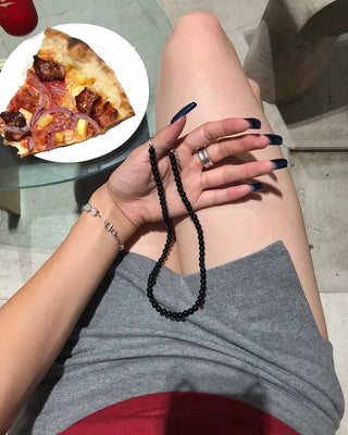 Black Ball Necklace