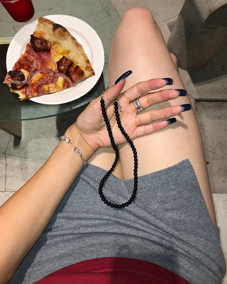 Black Ball Necklace