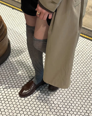 See-through knee-high socks