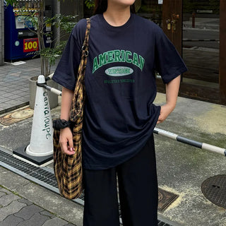 (Unisex) American Print Short-Sleeve T-Shirt