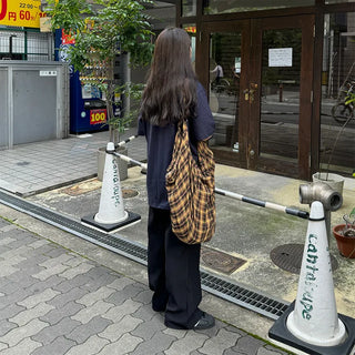 Casual Big Check Bag