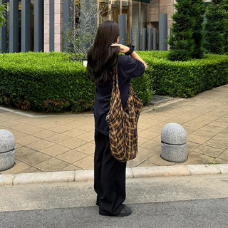 Casual Big Check Bag