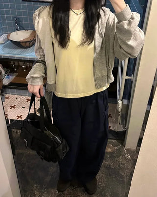 Basic Hooded Double Zip Hoodie