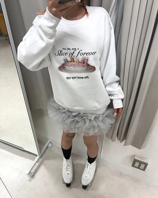 [1st Re-release] (ORIGINAL) Sweet Cake Brushed Fleece Sweatshirt