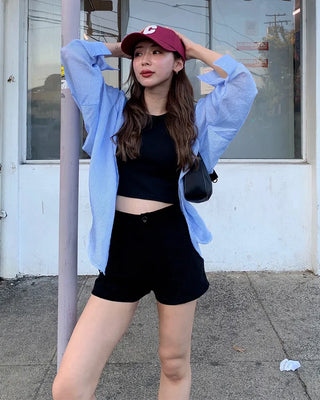 Loose-fit striped shirt