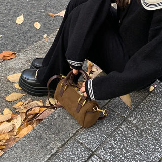 Suede mini bag