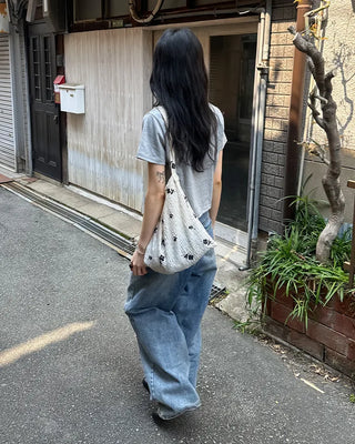 Basic semi-cropped T-shirt