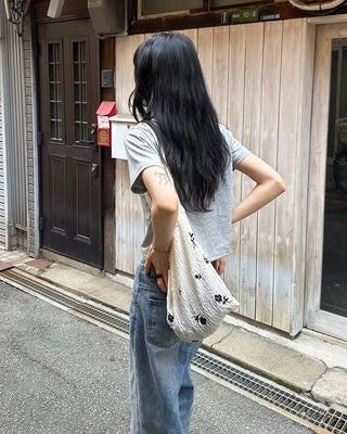 Basic semi-cropped T-shirt