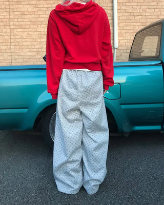 Waist String Dot Sweatpants
