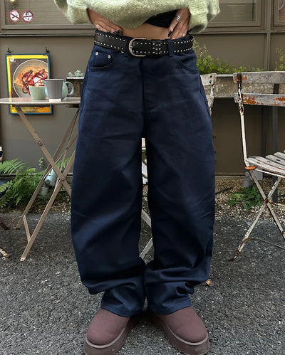 (Unisex) Low-Waist Cotton Pants