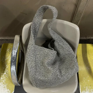 Boucle Texture Shoulder Bag
