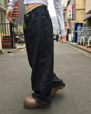 Summer Rigid Wide Denim Pants