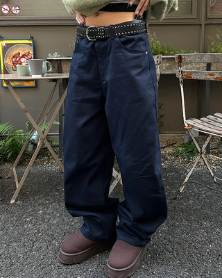 (Unisex) Low-Waist Cotton Pants