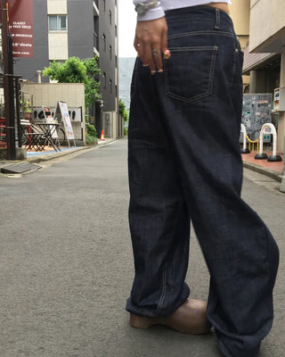 Summer Rigid Wide Denim Pants