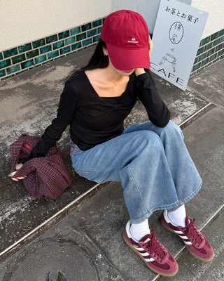Checked Shirring Shoulder Bag
